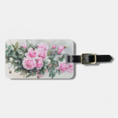  roze Roses Bouquet Bagagelabel (Voorkant horizontaal)