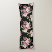 Roze Roses Bouquet Body Pillow Lichaamskussen (Achterkant (Verticaal))