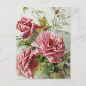  roze Roses Bouquet Briefkaart (Voorkant)