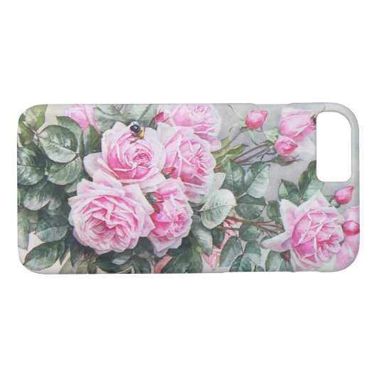  roze Roses Bouquet Case-Mate iPhone Case (Achterkant (Horizontaal))