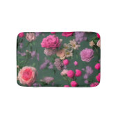  roze Roses Bouquet Floral Bath Mat (Voorkant)