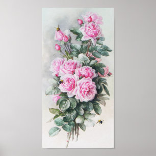 roze Roses Bouquet Poster