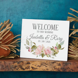  roze Roses Bouquet Tabletop Weddenschap Fotoplaat
