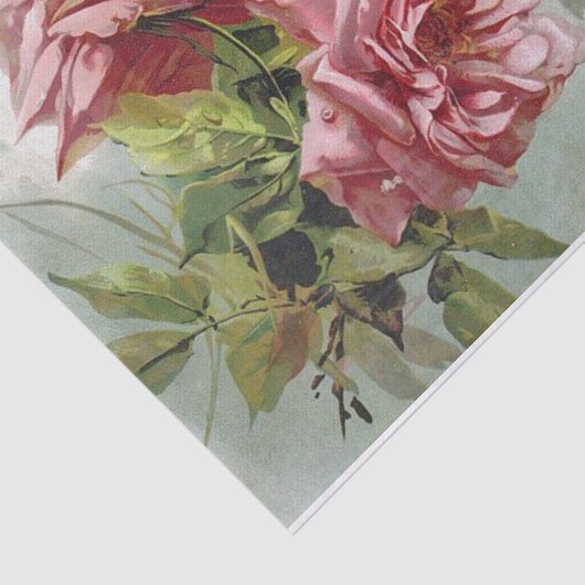  roze Roses Bouquet Tissuepapier (Detail)