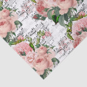 Roze Roses Collage Tissuepapier (Detail)