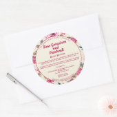 Roze Roses Cosmetica Jar Label (Envelop)