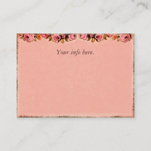 Roze Roses Design Business Profile Card Visitekaartje