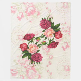 Roze Roses Fleece Blanket