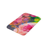Roze Roses Floral Gold Badmat (Gekanteld)