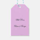 Roze Roses Floral Happy Moederdag Cadeaulabel (Achterkant)