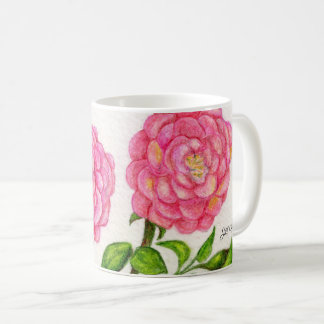 Roze Roses Floral Koffiemok