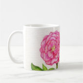 Roze Roses Floral Koffiemok (Links)