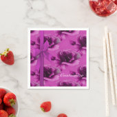 Roze Roses Floral Pattern Napkins Servet (Insitu)