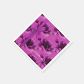 Roze Roses Floral Pattern Napkins Servet (Hoek)