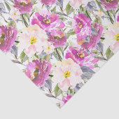 Roze Roses Floral Tissuepapier (Detail)