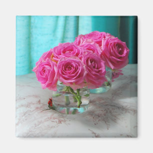 Roze Roses Fridge Magnet