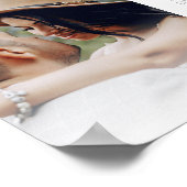 Roze Roses Garland Wedding Unplugged Ceremony Poster (Hoek)