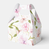 Roze Roses Gepersonaliseerd huwelijk Bedankdoosjes (Achterkant)