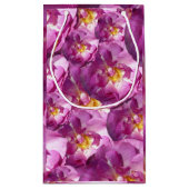 Roze Roses Gift Bag Klein Cadeauzakje (Achterkant)