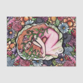 Roze Roses Goddess Tissuepapier (Voorkant)