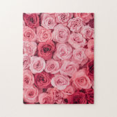 Roze Roses Jigzaag Puzzle Legpuzzel (Verticaal)