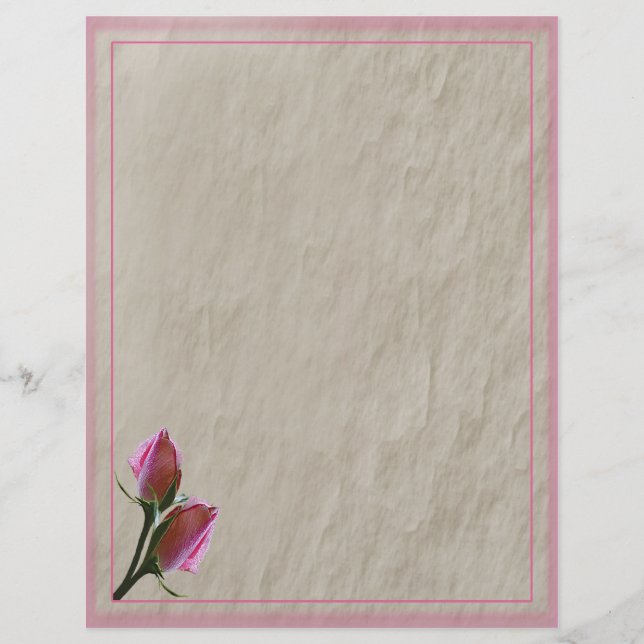 Roze Roses Letterhead (Voorkant)