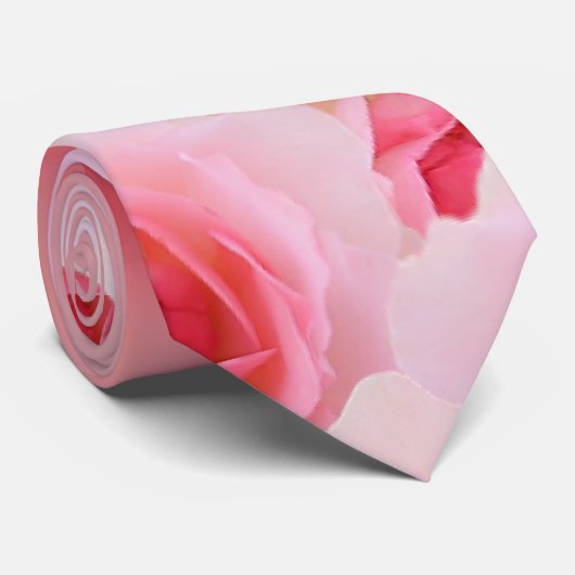 Roze Roses Moederdag Stropdas (Opgerold)