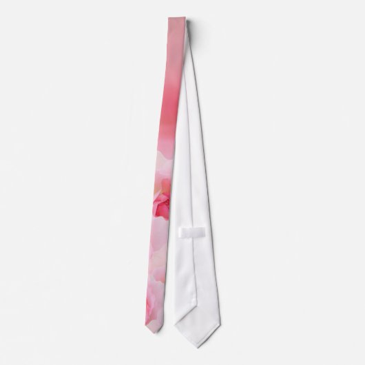 Roze Roses Moederdag Stropdas (Achterkant)