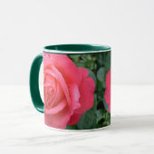 Roze Roses Mok Coffee Cup Mooie decor Roos (Voorkant links)