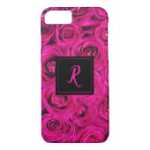 Roze Rose's monogrammed Case-Mate iPhone Case (Achterkant)