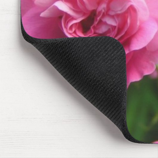 Roze Roses Mousepad Muismat (Hoek)