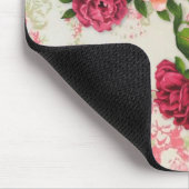Roze Roses Mousepad Muismat (Hoek)