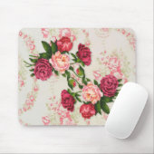 Roze Roses Mousepad Muismat (Met muis)