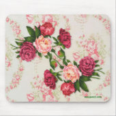 Roze Roses Mousepad Muismat (Voorkant)