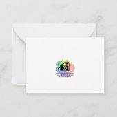 Roze Roses Note Kaart Notitiekaartje (Achterkant)