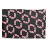 Roze Roses Pair Abstract Patroon Kussensloop (Achterkant)