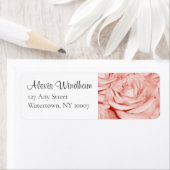 Roze Roses Return-label Etiket (Insitu)