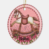 Roze Roses Rocking Horse ornament (Links)