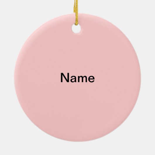 Roze Roses Rocking Horse ornament (Achterkant)