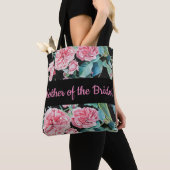 Roze Roses Roos Wedding Moeder Bride Canvas tas (Dichtbij)