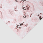 Roze Roses Shabby Chic Glam Elegant Floral Party Tissuepapier (Detail)