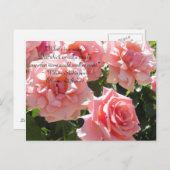 Roze Roses Shakespeare Quote Briefkaart (Voorkant / Achterkant)
