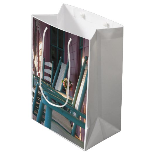 Roze Roses Sunrise - Martha's wijnwerf Medium Cadeauzakje (Voorkant Gekanteld)