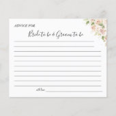 Roze Roses Weddenschap Kaart douche Flyer (Voorkant)