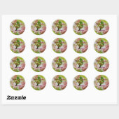 Roze Roses Wedding Invitation Stickers (Vel)