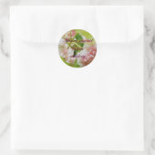 Roze Roses Wedding Invitation Stickers (Tas)
