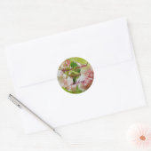 Roze Roses Wedding Invitation Stickers (Envelop)