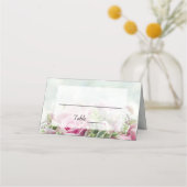 Roze Roses Wedding Place Kaarten Plaatskaartje (Voorkant)