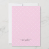 Roze Roses Wit Hydrangeas Groen Vrijgezellenfeest Kaart (Achterkant)