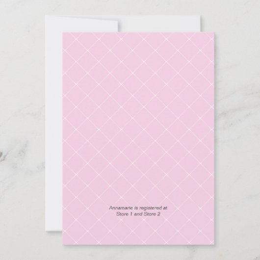 Roze Roses Wit Hydrangeas Groen Vrijgezellenfeest Kaart (Achterkant)